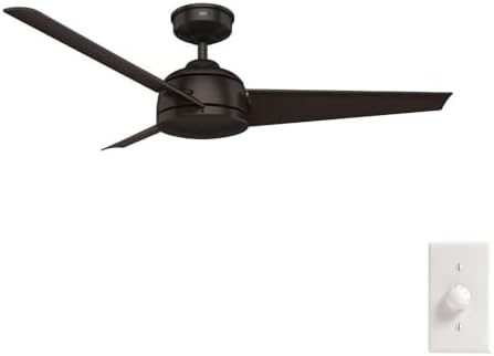 HUNTER FAN Ceiling Fan Trimaran 132 cm Indoor and Outdoor, and Wall control, Premier Bronze, 3 Blades Brushed Cocoa and Brushed Cocoa Ideal for Summer or Winter, Model 50943