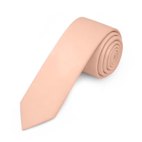 Image of Jacob Alexander Men's Skinny Width 2 inch Solid Color Tie