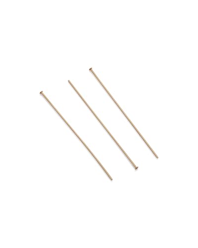 Yellow Gold Filled Flat Head Pin 0.5/50mm (24 Gauge Wire, 2