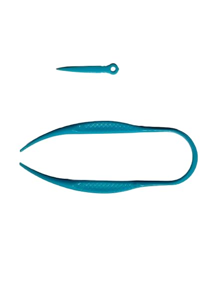 SIWESH® Tongue Cleaner For Men And Women | For Fresh Breath & Bacteria Removal | Improved Taste Sense & Oral Hygiene | Plastic Tongue Scraper To Prevent Bad Breath With Tooth Pick (Set Of 1, Blue)-image-4