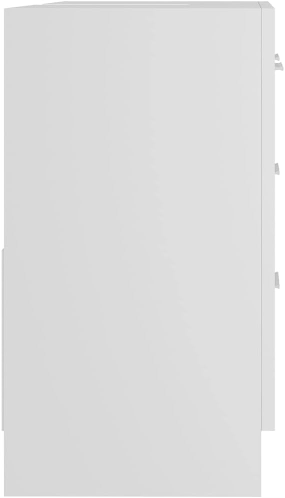 Sink Cabinet White Engineered Wood Medium Bathroom Vanity Combo with Storage, 24.8 Inch Width, Modern Bathroom Furniture Set for Small Spaces