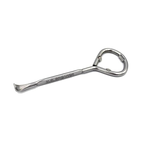 U.S. Speaker Stainless Steel Paint Can Opener Wide Tip Paint Key with Bottle Opener Heavy Duty Painter Tool for Opening Paint Lids (1)