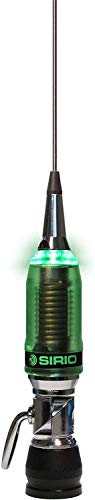 Sirio Antenne P-5000 PERFORMER LED PL Antena CB Vehículo, Frecuencia 27-30 MHz, Potencia máxima 5000 Watts (CW) Short Time, Stylus Inox, Inclinable 180°, Altura 1,965 m, (cable no incluido)