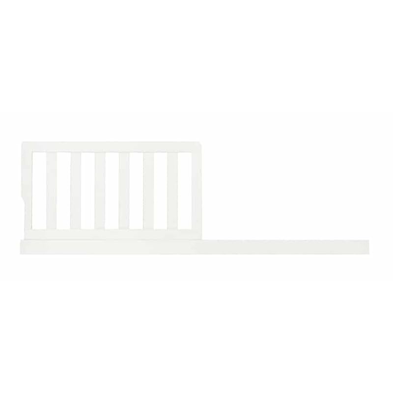 Image of Toddler Bed Safety Guard Rail for Evolur Baby Convertible Cribs - Solid Wood Rail for Convertible Crib to Toddler Bed Conversion - Safety Bed Rail for Children (Weathered White, Model 811)