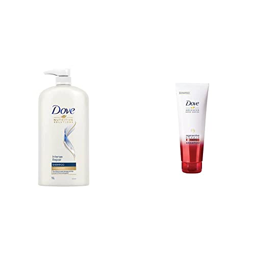 Image of Dove Intense Repair Shampoo, 1L & Dove Regenerative Repair Shampoo, 240ml