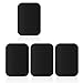 Set di 4 piastre in metallo autoadesive con adesivo 3M per magnete da auto, supporto per cellulare da auto, molto sottile, per cellulare e tablet, colore nero