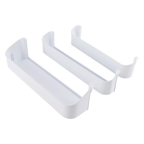 Türfach Set Ersatz für Dometic RM2652 RM2553 RM2852 RM4873 Kühlschrank – 3er-Set Kühlschrank Türablage & Gefrierfach Regal Weiß Robustes Kunststoff Türfach Kit Kompatibel mit DM2652 RGE400 RM1282