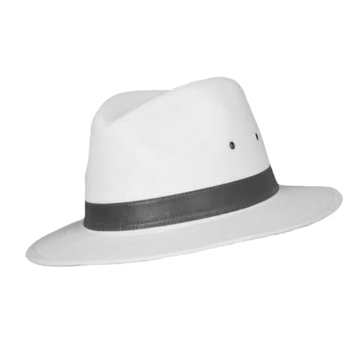 AB Hats and Accessories Summer Fedora 100% Cotton Classic Sun Hat with Faux Leather Band Stylish Sunhat Holiday Beach (UK, Alpha, XXL, Black)