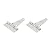 National Hardware N129-346 V286 Extra Heavy T Hinges in Galvanized, 2 pack