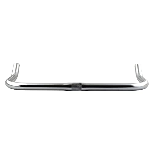 Pure Cycles Bullhorn Handlebar - Great for Road, Mountain, Fixie, and Hybrid Bikes - Fits 25.4mm Stems, Silver
