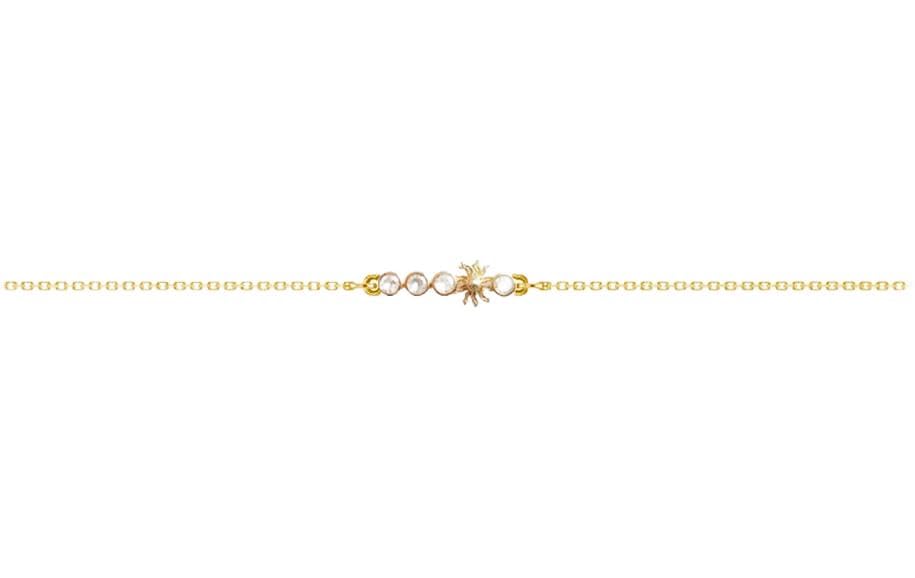 Bracelet Eguzkilore en or et zircons, un symbole de protection à porter sur soi