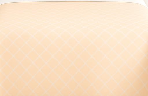 Image of DECOR2ADMIRE 300 TC Premium Glace Cotton Solid Lines Pastel Shades Bedsheet for Single Bed with 1 Pillow Cover for Home (Solid-Box Peach, Single 60 inch x 90 inch)