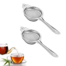 New Trend Single Net Strainer/Chalni with Long Handle for Tea & Coffee - Pack of 3 1