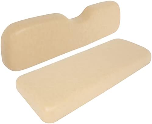 ILVGOLF Universal Rear Replacement Cushions for Golf Cart Rear Seat, Golf Cart Cushion Back Seat for EZGO TXT RXV ST for ST Sport for Valor Models for Club Car, Dedicated for Flip Rear Seats, Tan