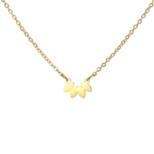 OAUWKEIY Collar Colgante de cuatro gotas de agua collar de estilo bohemio para mujer regalo de joyería