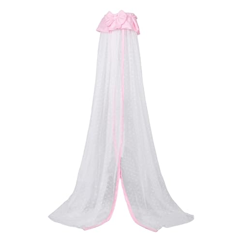 Mosquitera transpirable de protección completa con lazo decorativo para cuna 2