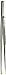 Tamsco Tissue Thumb Forceps 1 by 2 Teeth 10-Inch Stainless Steel Groove Handles 1 by 2 Teeth Medium Point