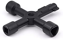 DHWEKU 4-Wege Multifunktionsschlüssel - Universal Kreuzschlüssel Silber