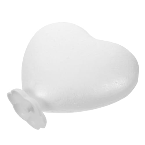 FIXOSHEE de Corazón de Espuma con Base Bloque de Poliestireno Blanco para Manualidades DIY Decoración Versátil para Bodas Navidad y San Valentín