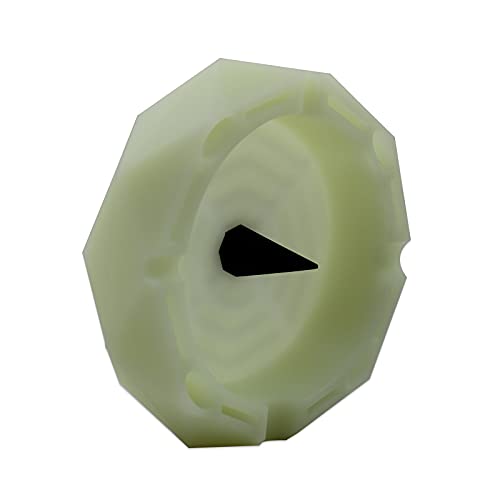 ooDuo Geometric Silicone Ashtray - Glow in the Dark - Unbreakable Multipurpose Storage Ash Tray - w/Glass Friendly Tapping Center