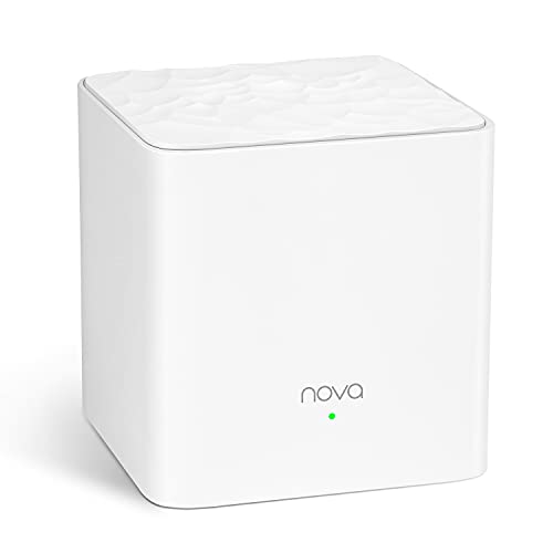 Tenda Nova MW3 Sistema WiFi Mesh AC1200 Dual Band Copertura Fino a 100 MQ, Unità Aggiuntiva, App Controllo in Italiano, Facile Installare, Confezione da 1 Pezzi