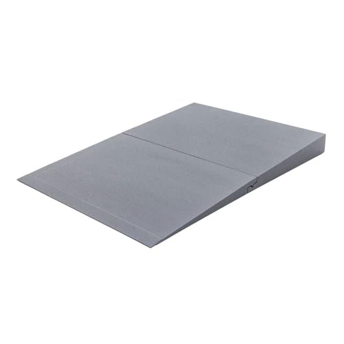 Lightweight Door Threshold ADA Ramp, Hard Foam, Rise up 4" H, Silver Spring