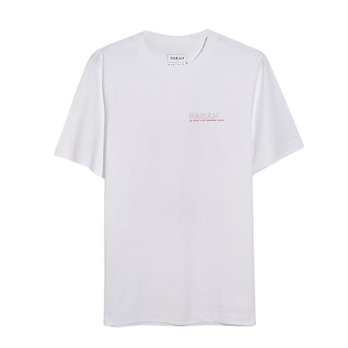 Farah Dante Graphic SS Tee T-Shirt Homme aux finitions soignées et durables