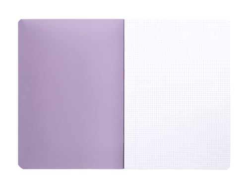 Liderpapel 360 Plastic Cover Notebook A4 48 Sheets 90 g/m2 5 mm with Double Margin Pastel Colours, Assortments