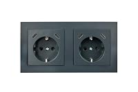 Kabelmeister – Schutzkontakt-Einbausteckdose 2-fach, mit je2x USB-C™ (25W, 