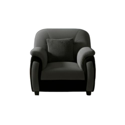 Image of Torque - Ruben 3+1+1 Seater Sofa Set for Bedroom Hall (Black) | Comfortable 5 Seater Fabric Sofa Set with 2 Cushions for Living Room Festival Gift | 1 Year Warranty