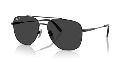 Image of Ray-Ban Unisex Rb8097 William Titanium Square Sunglasses