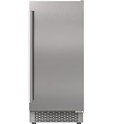 Avallon AIMG151PSSORH 15 Inch Wide 26 Lbs. Built-In/Free Standing Outdoor Ice Maker with 56 Lbs. ...