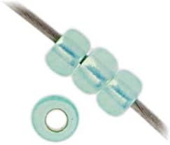 Miyuki Seed Bead 15/0 APX.22g - Aqua Green SL Opal Dyed Alabaster Japanese Glass Seed Beads