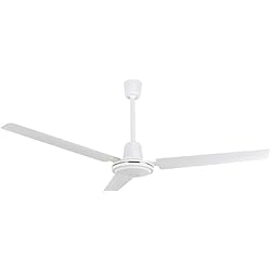 Ventilador Orbegozo Cf 85120 Suinga Ventilador de techo con 5 velocidades, interruptor de pared, 3 palas, 120 cm diámetro, 70 W, blanco