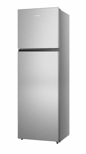 Hisense RT327N4ACE - Frigorífico doble puerta independiente Total No Frost, sistema de ventilación Multi Air Flow, ancho 55 cm, color inoxidable, capacidad neta 249 L