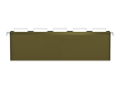 Pendaflex 04153X1 Pastas suspensas reforçadas de 2,5 cm com capacidade extra, ofício, verde padrão,