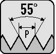 MACHO DE ROSCAR PARA MÁQUINA DIN 5156B UNIVERSAL G 1/2 PULG.