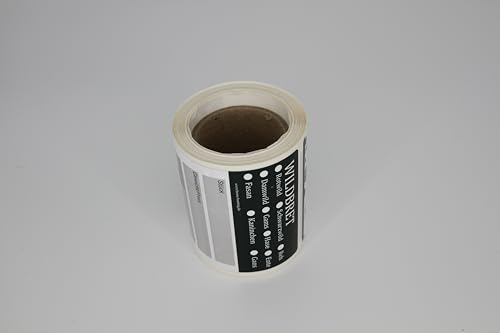 Wildbret Etiketten | 10x7 cm | 100 Stück | Jagdaufkleber | Tiefkühlaufkleber | Rotwild, Schwarzwild, Reh, Damwild, Gams, Hase, Ente, Fasan, Kaninchen, Gans