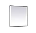 Elegant Decor Pier 27x36 inch LED Mirror with Adjustable Color Temperature 3000K/4200K/6400K in Black