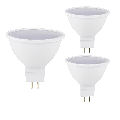 OUKAIDE - Lote de 3 bombillas LED MR16, GU5.3, 7 W, blanco frío, 6000 K, MR16, 700 W, equivalente, reflector LED GU5.3, MR16, 700 lm, CA 85-265 V, no regulable