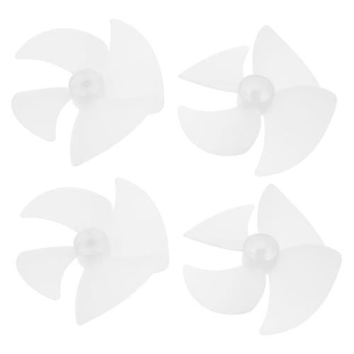 Uonlytech 4 Piezas Aspas de Ventilador de Repuesto para Microondas Conjunto de Ventilador de Motor de Plástico para Refrigeración y Reparación de Hornos Eléctricos
