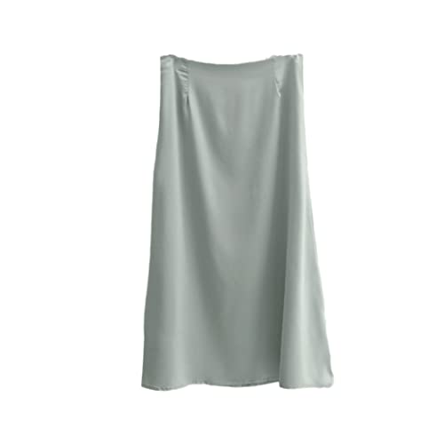 Jupe en satin pour femme de bureau style chic et taille haute pour l'automne en taille 44