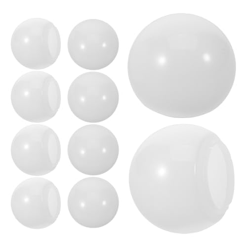 NUOBESTY 20pcs Hemispherical LED Vanity Light Shade Covers for Makeup Mirror, Small Bulb Lamp Globe Replacement Accessories for Vanity Table Lighting