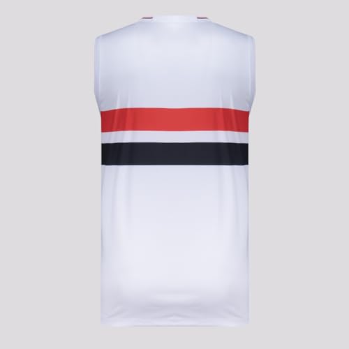 Regata Masculina Nb Torcedor Home Spfc 2025, Masculino, Branco/Vermelho/Preto, M