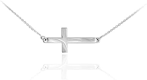 Horizontal/Sideways Cross Necklace 