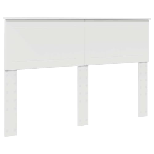 vidaXL Tête de lit Blanc Bois d'ingénierie, Tête de lit Moderne, déco Chic pour la Chambre, Design Robuste, Montage Facile, Forme rectangulaire, Meuble en...