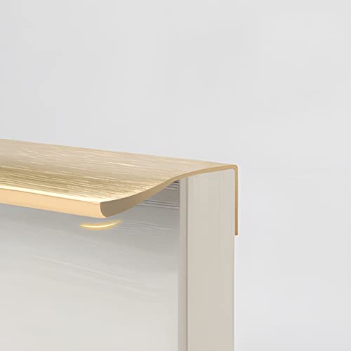 NUACOS Poignée Poignée de Meuble Poignée Invisible Poignee de Meuble Cuisine Poignée Meuble Mat en Alliage d'Aluminium Entraxe 8cm Cover