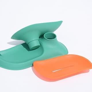 Image of SPIREX 360 Degree Rotating Double Layer Soap Box | Soap Dish Storage | Water Drain Soap Holder | Soap Case | Plastic Home /Kitchen /Bathroom Accessories | Soap Tray (Pack of 1,Multicolor)