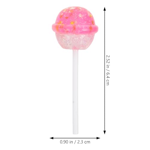 Beavorty Sucette Factice en Résine Pailletée Lot de 10 Décorative – vue 2