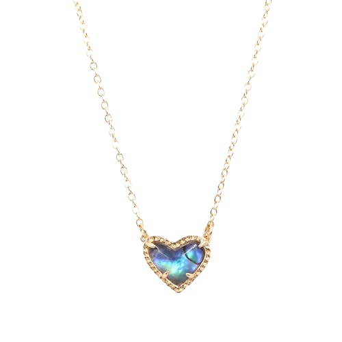 Collier de bijoux en résine cœur druzy : cadeau de Saint-Valentin femme